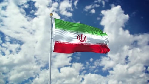 Iran Realistic Waving 4k