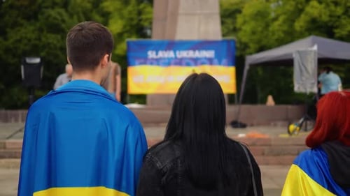 Manifestation pacifique : Assemblée ukrainienne contre la guerre en Europe