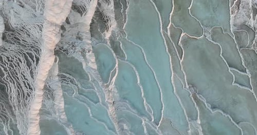 Pamukkale Travertines Cinematic Aerial Drone Footage