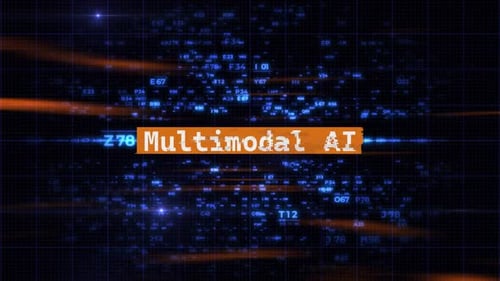 Futuristic Digital Data Network Grid Animation Background