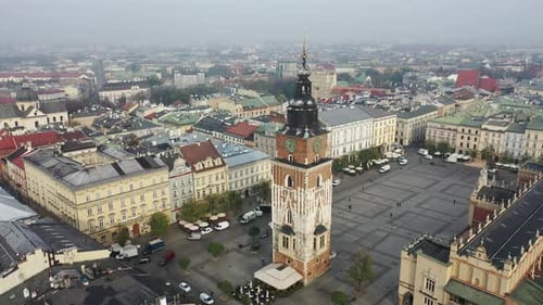 Aerial View of Krakow City, Poland