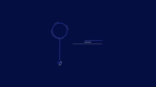 Infographic Element Animated Circular Callout with Line Below