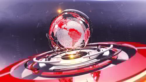 Broadcast News Background Red Loop V2