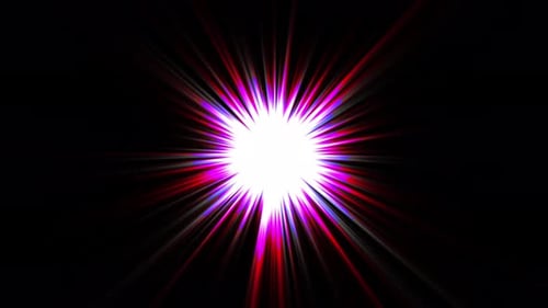 Lichtschleife V2 mit bunten Streifenstrahlen