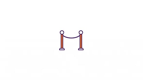 Barrier Rope Icon animation