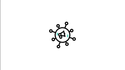 Animiertes Marketingsymbol