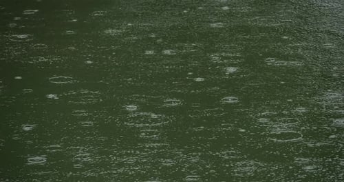 Droping rain during a storm