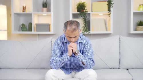 Man with family problems.