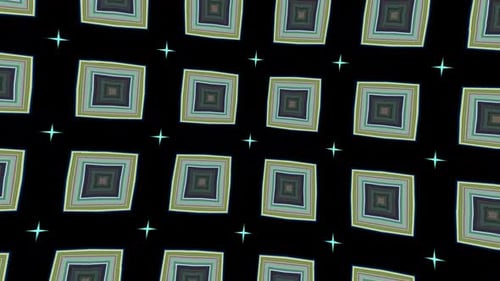 Abstract Geometric Kaleidoscope Pattern Looping Background