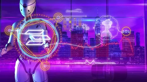 Cyborg And Graphic Elements Panel HD