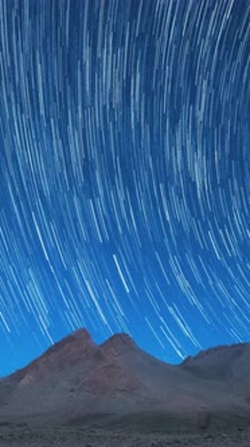 Atlas Mountains Night Stars Morocco in Vertical