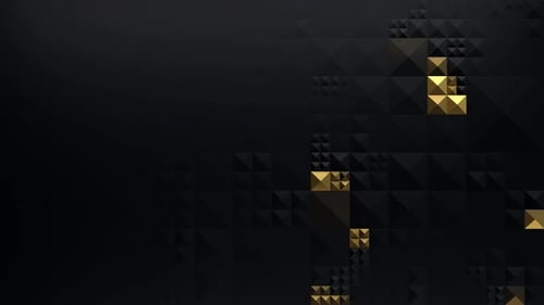 Abstrakter geometrischer Schwarz-Gold-Hintergrund.