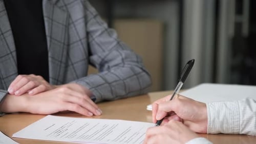 Close Up Handshake of Business People