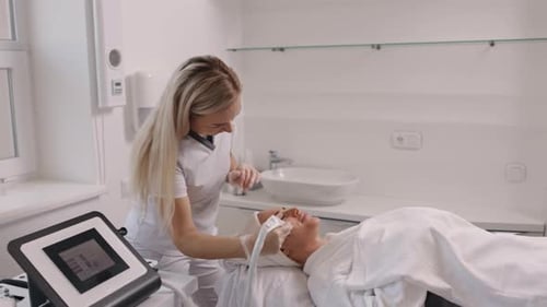 Facial Treatment by Healthcare Professional in Medical Spa