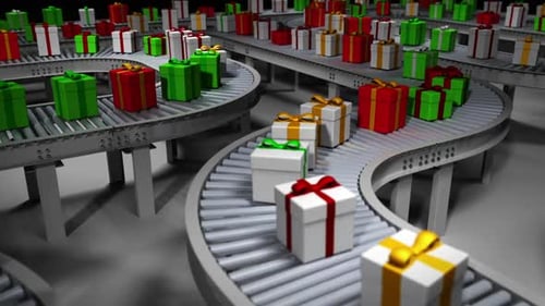 Animated Christmas Factory