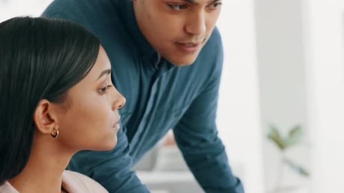 Business people working in office talk about plan, idea or marketing strategy for company