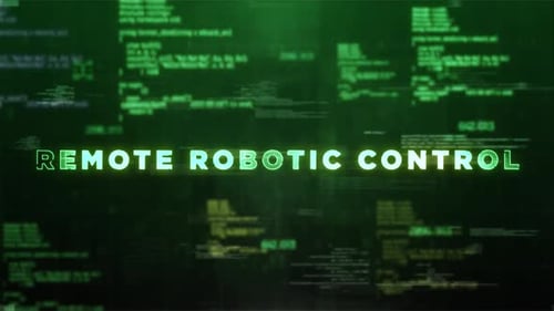 Futuristic Glowing Text Reveal on Digital Code Background