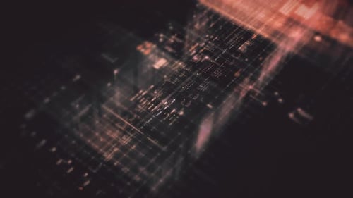 Futuristic Screen Display Data Matrix Simulation Background 26
