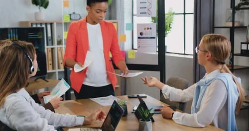 Businesswomen Collaborate in Modern Office Meeting