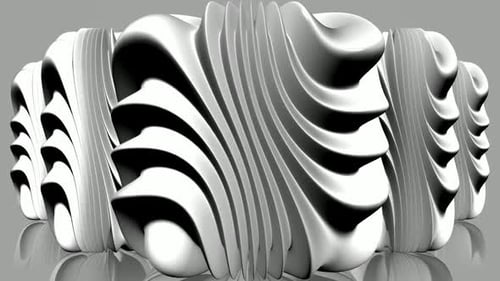 Fond blanc avec cubes de plasma, réflexion, design unique, rendu 3D exclusif