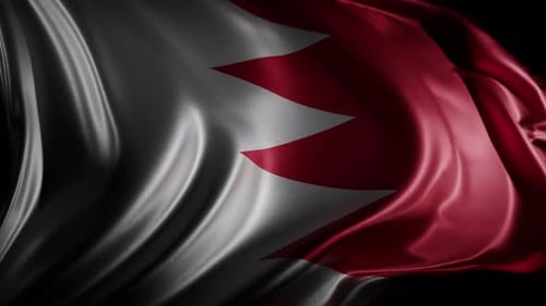 Flag of Bahrain | UHD | 60fps
