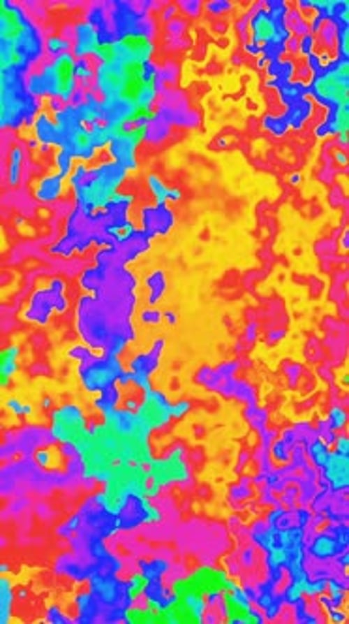 Abstract Colorful Fluid Morphing Pattern Seamless Loop Background