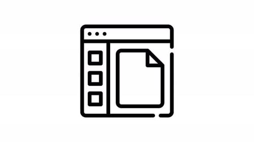 Animation Website School Icon