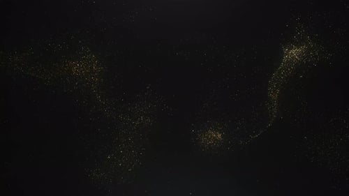 Golden Particles Background