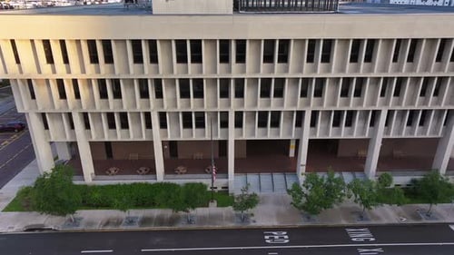 Establishing Shot of Modern Government Building