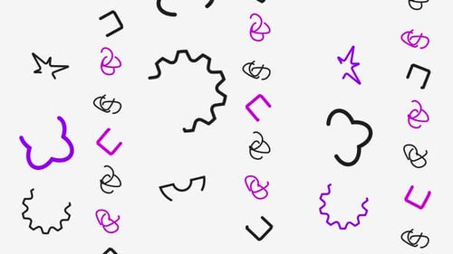 Nahtloser abstrakter animierter Hintergrund mit Muster