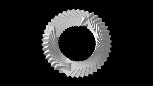 3D circle rotating, circle animation