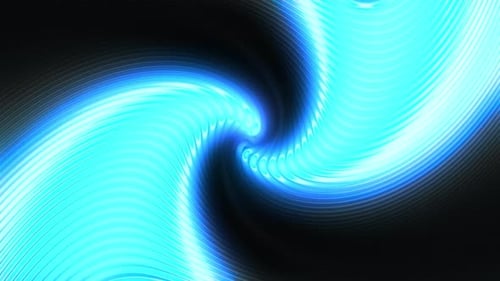 Abstract spiral flow with stripes on black background