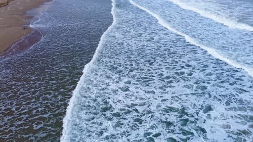 Olas marinas tormentosas 4k