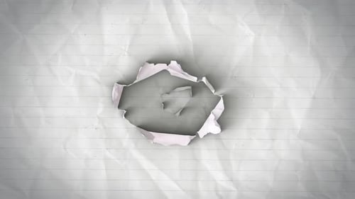 Lined Paper Tearing Transition Effect