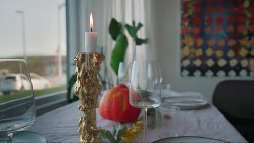 Dining Table Set for a Dinner Party