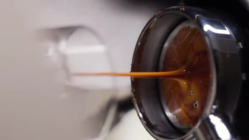 Espresso Extraction Through a Metal Portafilter