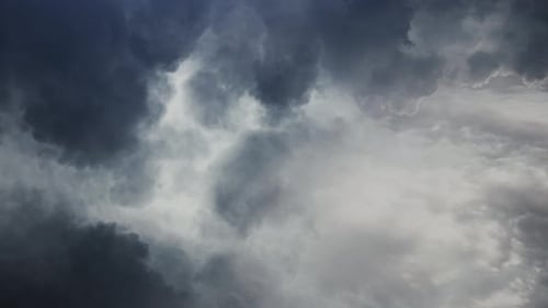 Dramatic Dark Storm Clouds Gathering in the Sky