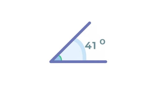 Animated Flat Design Angle Measurement Reveal