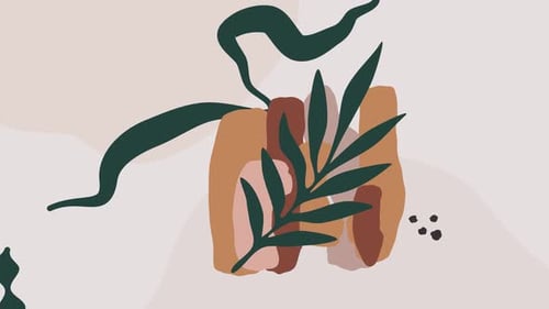 Beige Abstract Animated Trendy Background