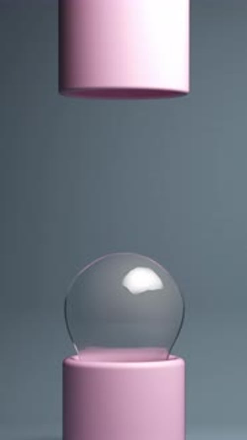 3D Loop Satisfying Bubbles Animation