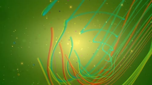 Abstract Flowing Colorful Lines Background Loop