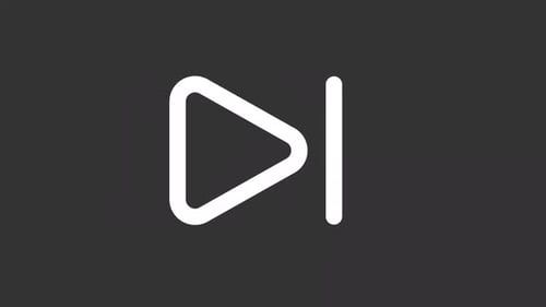 Icono de interfaz de usuario animado de Bounce White Line