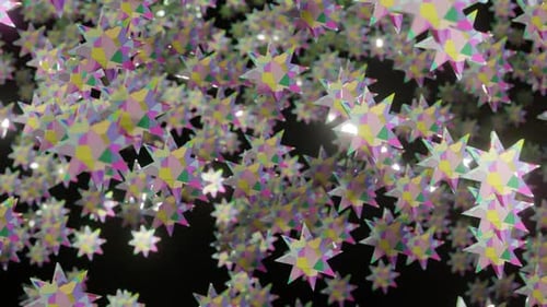 Loop Abstract Star Voronoi Textures