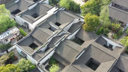alte chinesische Architektur in der Stadt Hangzhou
