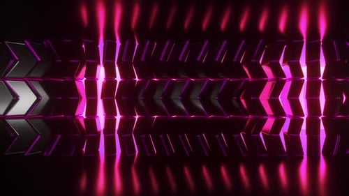 3D Abstract Purple Neon Light Vj Loop Full HD