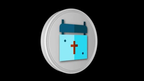 Oster-Kalender-Symbol animiert