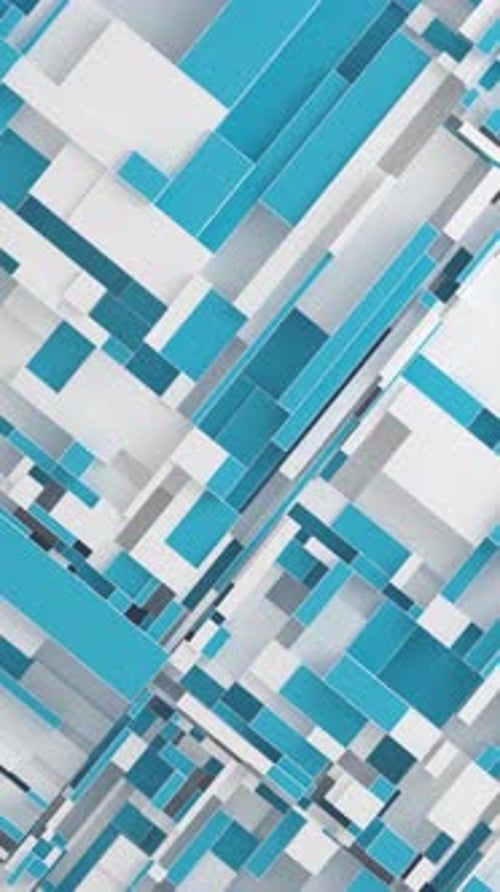 Animierter geometrischer 3D-Schleifenhintergrund