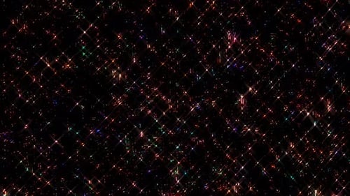 Abstract Glittering Particles Background Loop