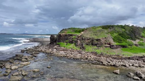 Rocky Coastline Australia Drone