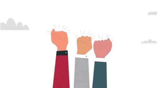 Animation of the concept symbolizing Unity